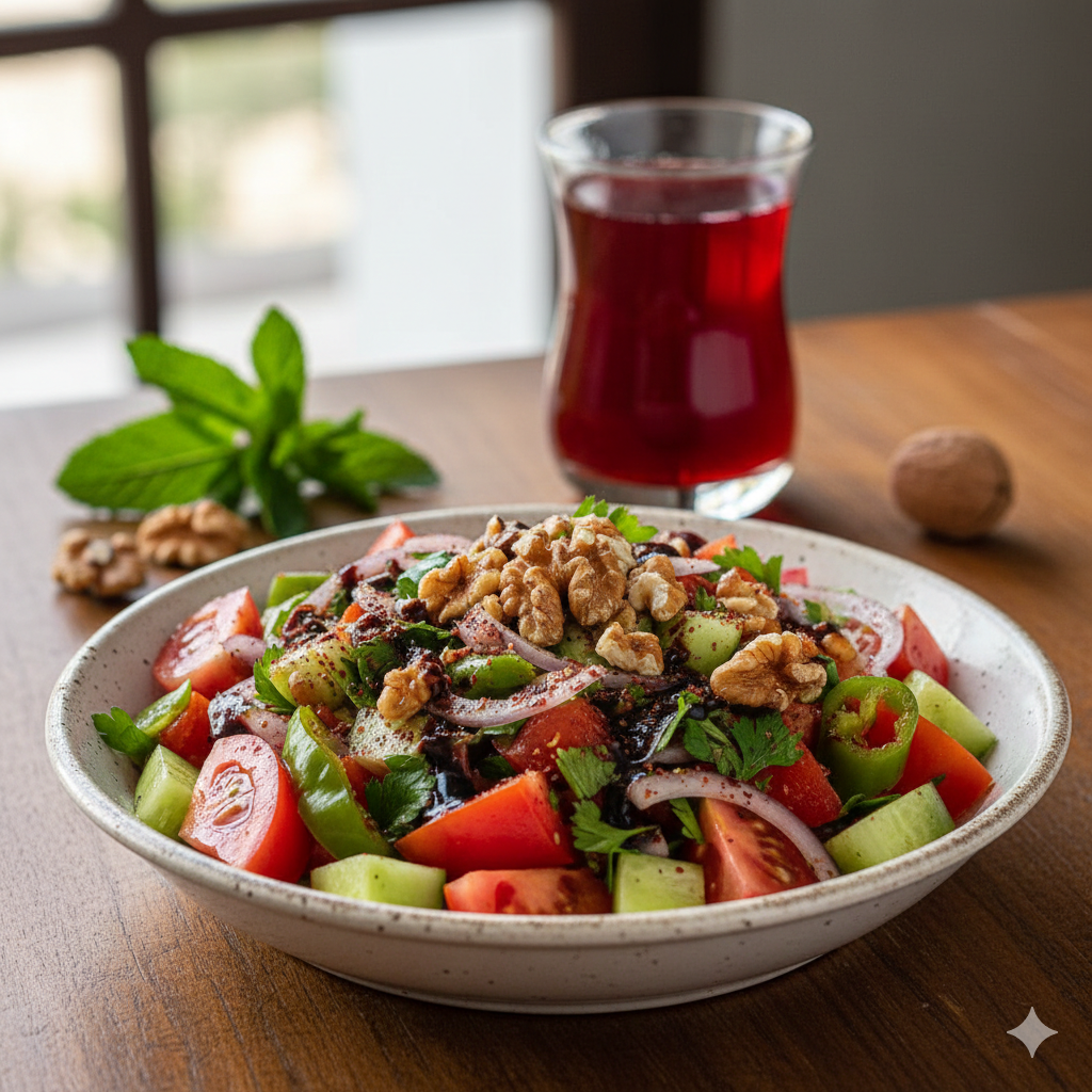 Orijinal Bol Cevizli Gavurdağı Salatası Tarifi